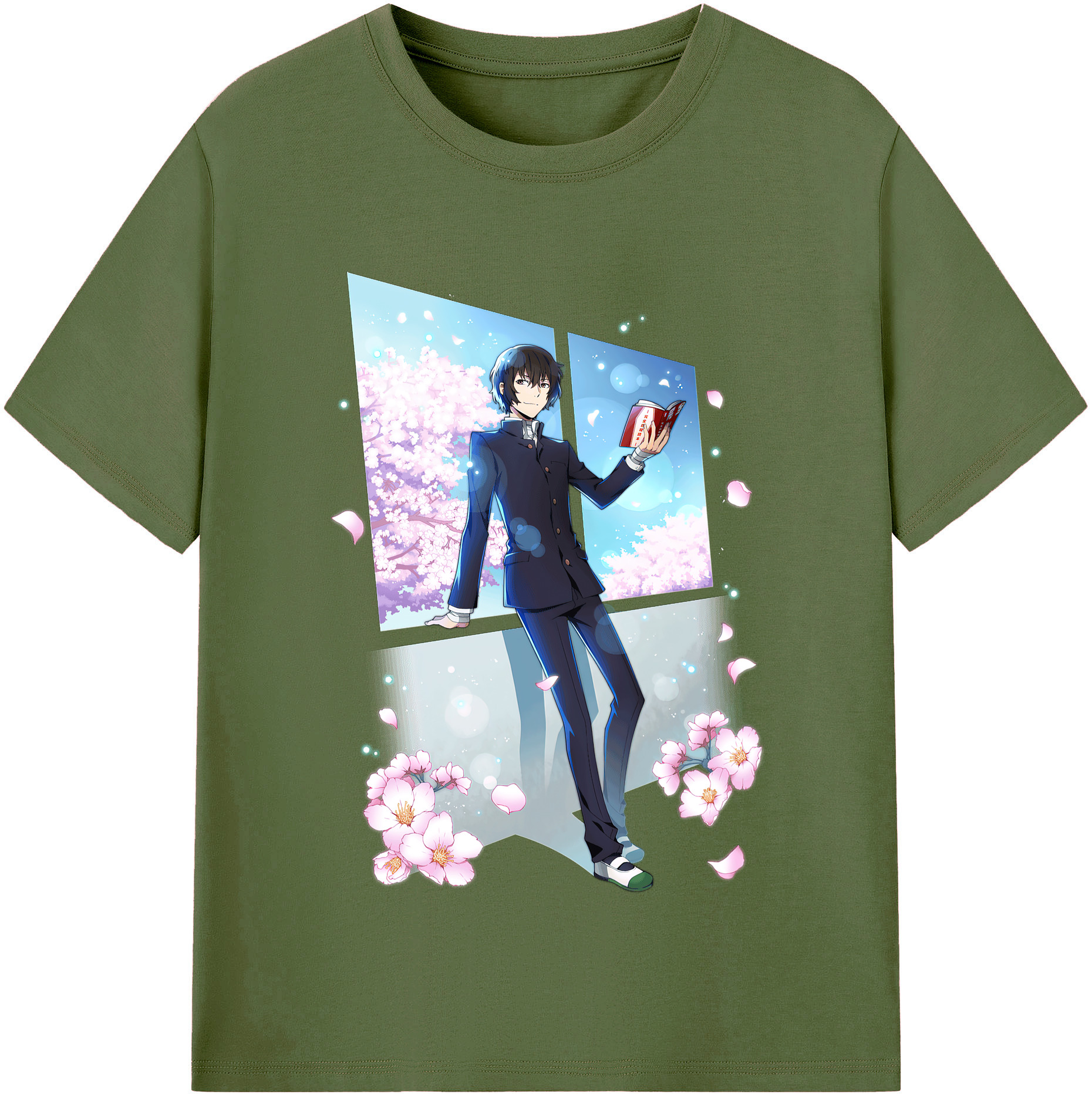 （画像用） 文豪ストレイドッグス Bungo Stray Dogs 綿100％半袖Tシャツ（フロントプリント）